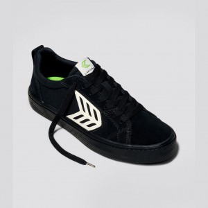Dámské CATIBA PRO Cariuma Low Top Canvas Skate Černé | NMDQE1370