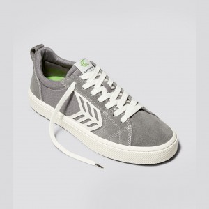 Dámské CATIBA PRO Cariuma Low Top Canvas Skate Šedé | JQOLB9071