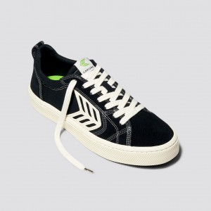 Dámské CATIBA PRO Cariuma Low Top Canvas Skate Černé | HXRPY5380