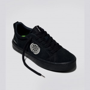 Dámské CATIBA PRO Cariuma Low Top Suede Černé | AOIYB5821