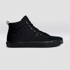Dámské OCA HIGH Cariuma High Top Canvas Vegan Černé | DVITM7645