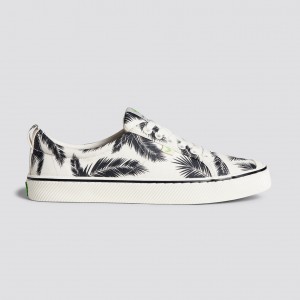 Dámské OCA LOW Cariuma Low Top Platene Veganské Off-White Palm Trees | QBYHJ2735