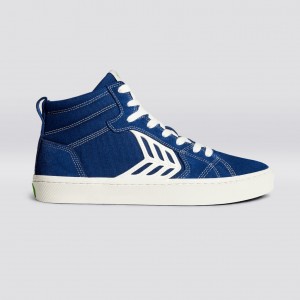 Pánské CATIBA PRO Cariuma High Top Canvas Blankyt | RTZAO2609