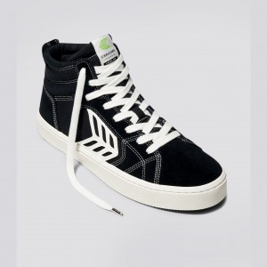 Pánské CATIBA PRO Cariuma High Top Canvas Černé | JTIVX5812