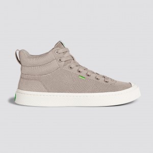 Pánské IBI HIGH Cariuma High Top Bamboo Weave Knit Vegan Béžový | SRZGY8459
