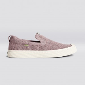 Pánské IBI Slip-On Cariuma Low Top Bamboo Weave Knit Vegan Stone Blush | ZUFLD8719