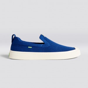 Pánské IBI Slip-On Cariuma Low Top Bamboo Weave Knit Vegan Blankyt | CZFSO9173