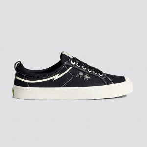 Pánské OCA LOW Cariuma Low Top Platene Veganské Černé | EZXQB8495