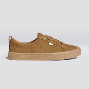 Pánské OCA LOW Cariuma Low Top Suede All Camel | XTDVZ4873