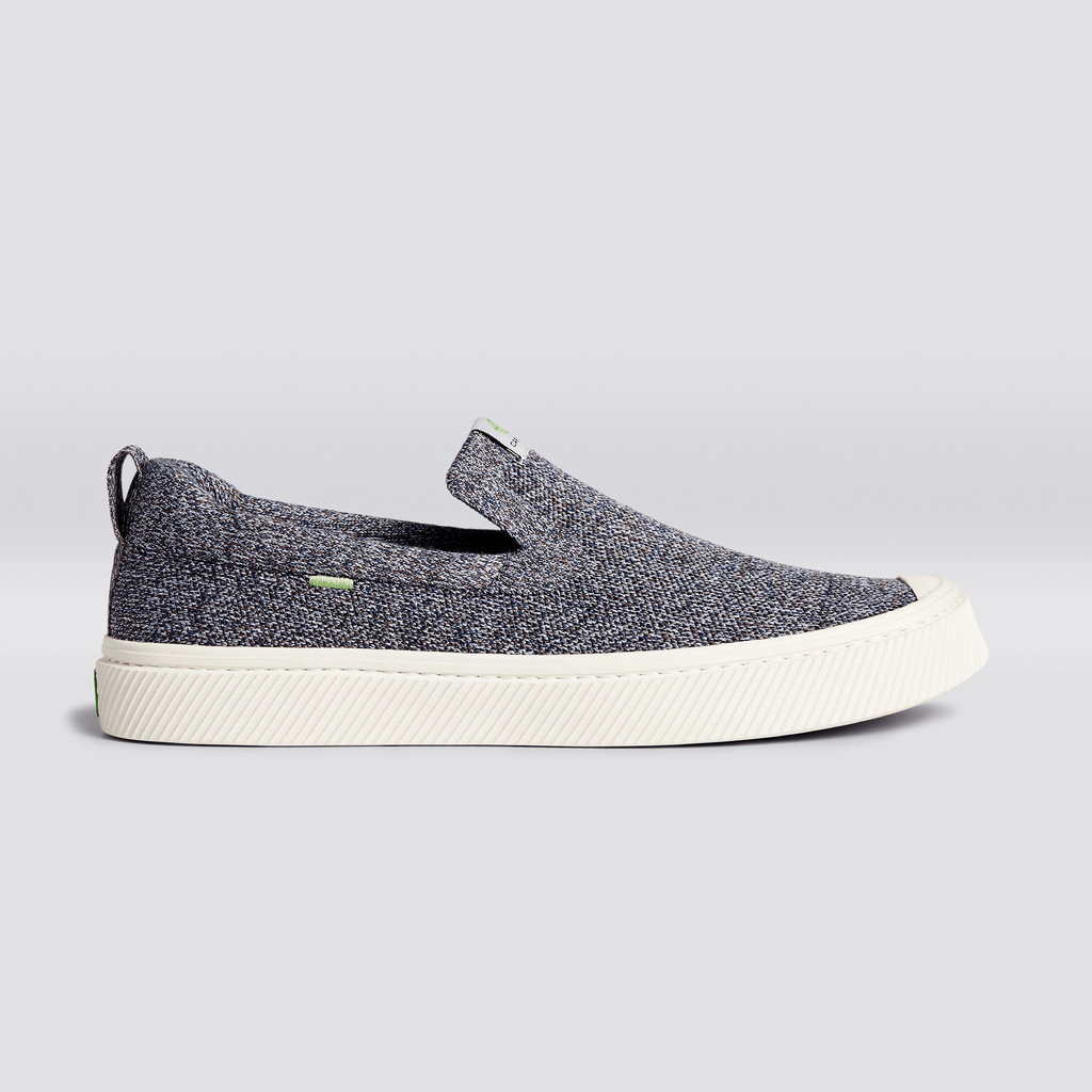 Dámské IBI Slip-On Cariuma Low Top Bamboo Weave Knit Vegan Šedé | VSCWZ7380