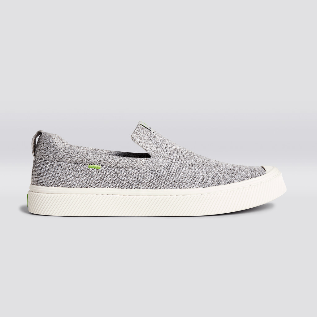 Dámské IBI Slip-On Cariuma Low Top Bamboo Weave Knit Vegan Světle Šedé | QCMYW7210