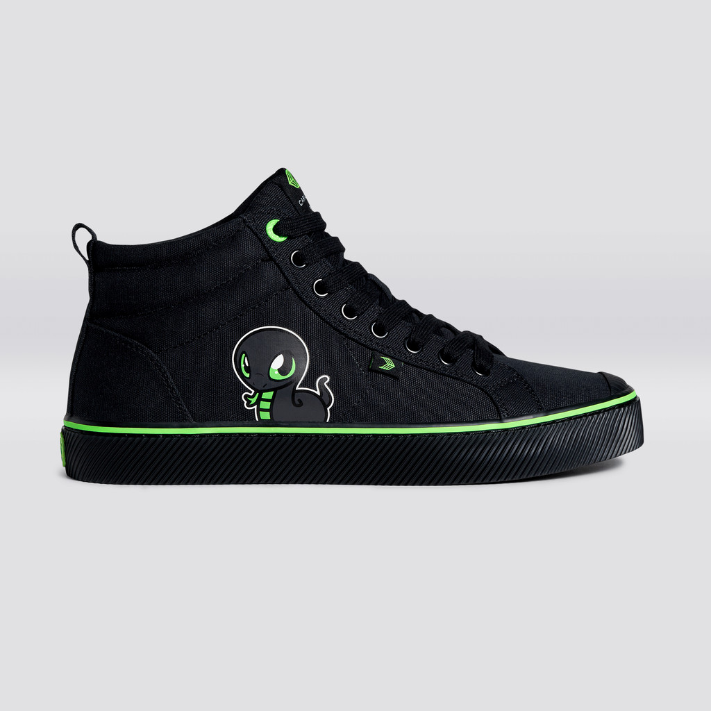 Dámské OCA HIGH Cariuma High Top Canvas Vegan Černé | EDXOU6138