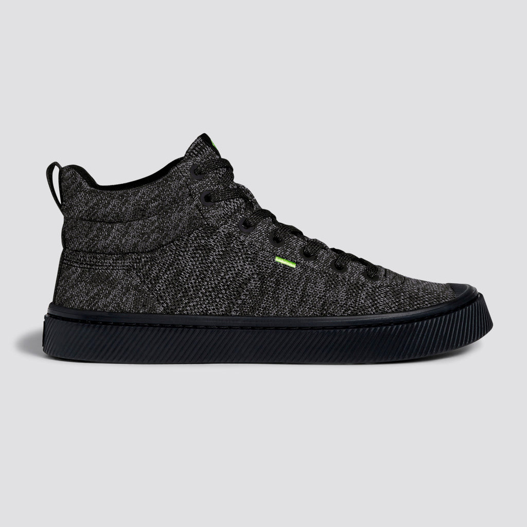 Pánské IBI HIGH Cariuma High Top Bamboo Weave Knit Vegan Černé | BFLUY4325