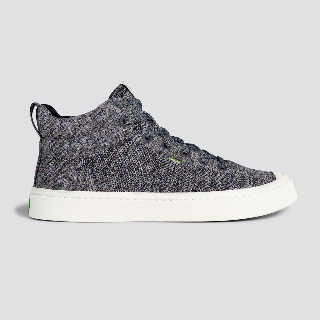 Pánské IBI HIGH Cariuma High Top Bamboo Weave Knit Vegan Šedé | XDMLS7921