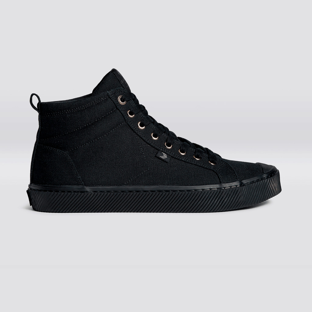 Pánské OCA HIGH Cariuma High Top Canvas Vegan Černé | DUICW5218