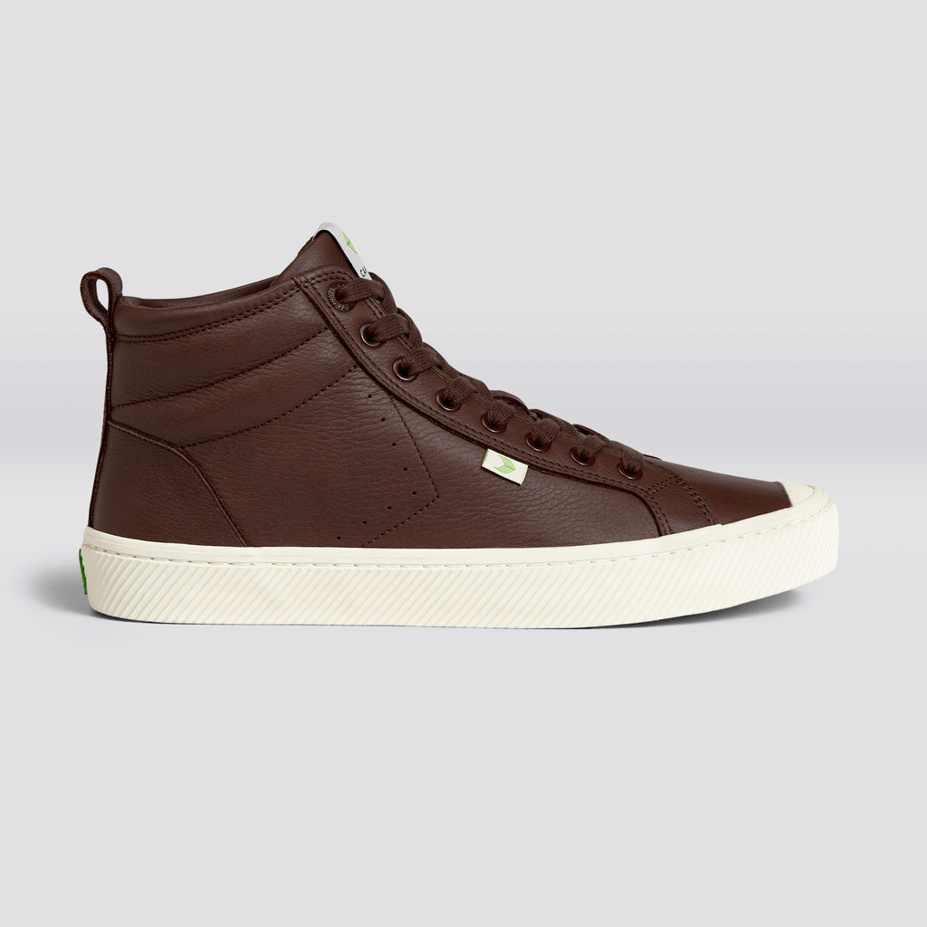 Pánské OCA HIGH Cariuma High Top Premium Leather Hnědé | TMUGW4569
